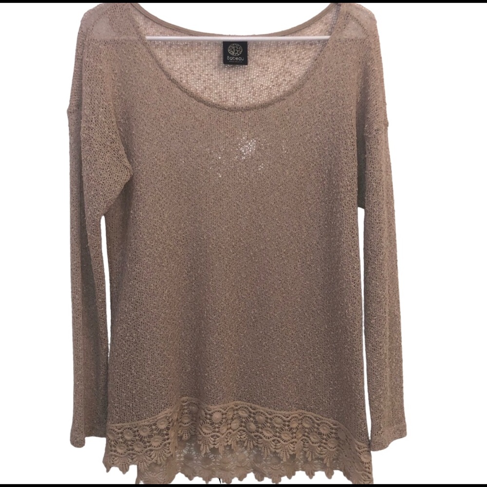💥4/$20💥 Bobeau Crochet Knit Top